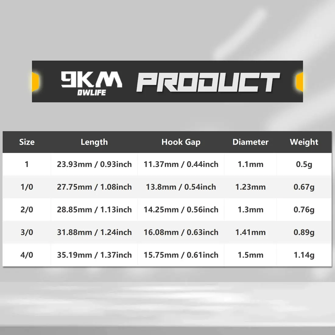 Ganchos de pesca sin malezas de 9KM, anzuelo circular, anzuelo de gusano, aparejo loco, anzuelo de lubina para aparejo loco - imagen 2