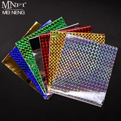 8Pcs/Pack Holographic Adhesive Sticker Crafts DIY Film Flash Lure Tape for Fishing Lure Making Metal Baits