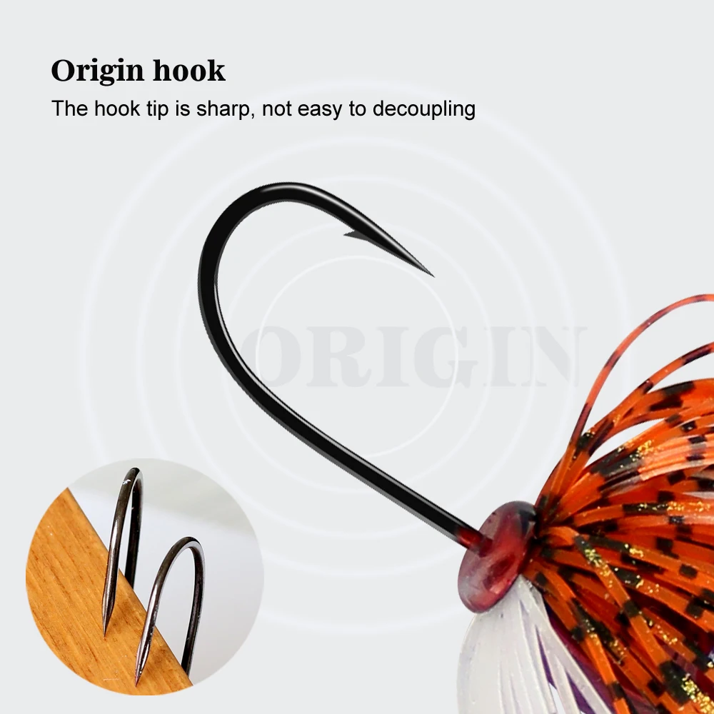 Señuelo de pesca 1 Uds 5g-14g Wobblers señuelo Spinners cuchara cebo para Lucio Peche aparejos cebos de alambre Artificial lentejuelas de Metal Spinnerbait - imagen 5