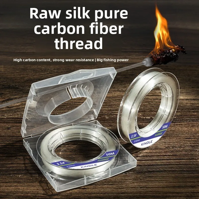 Línea de Fluorocarbono Anti-Mordeduras Resistente a la Abrasión
