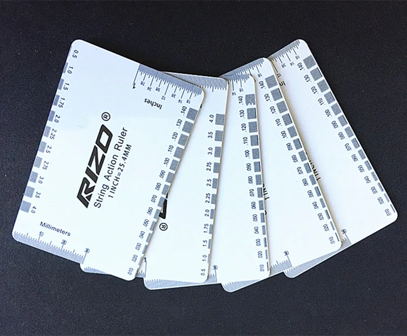 Regla de calibre de acción de cuerda de guitarra nueva, herramienta Luthier de paso de cuerda de bajo barroco para accesorios de instrumentos de cuerda, 1 ud. - imagen 5