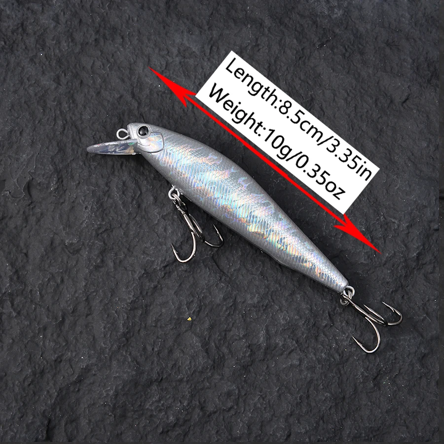 Señuelos lucio tipo crankbait alta resistencia lances largos - imagen 4