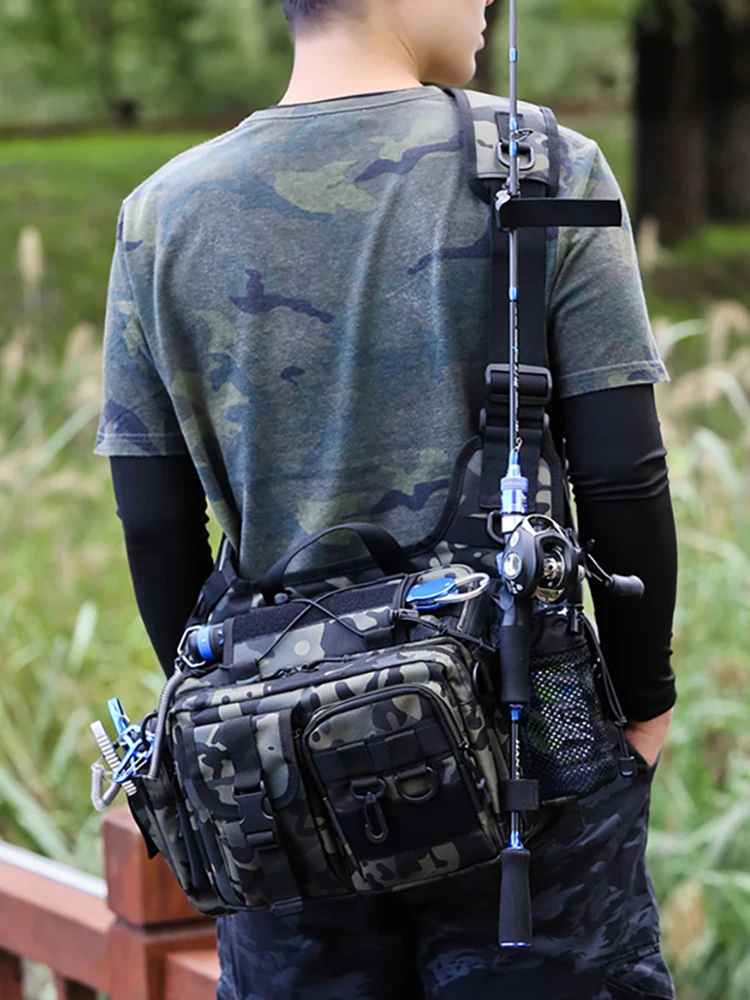 Caja de señuelos para caña de pescar, mochila de Camping, bolsas tácticas Molle, escalada, senderismo, paquete de accesorios al aire libre - imagen 3