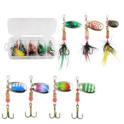 Cuchara de pesca Goture – Giro 360º con anzuelos triples para lubina