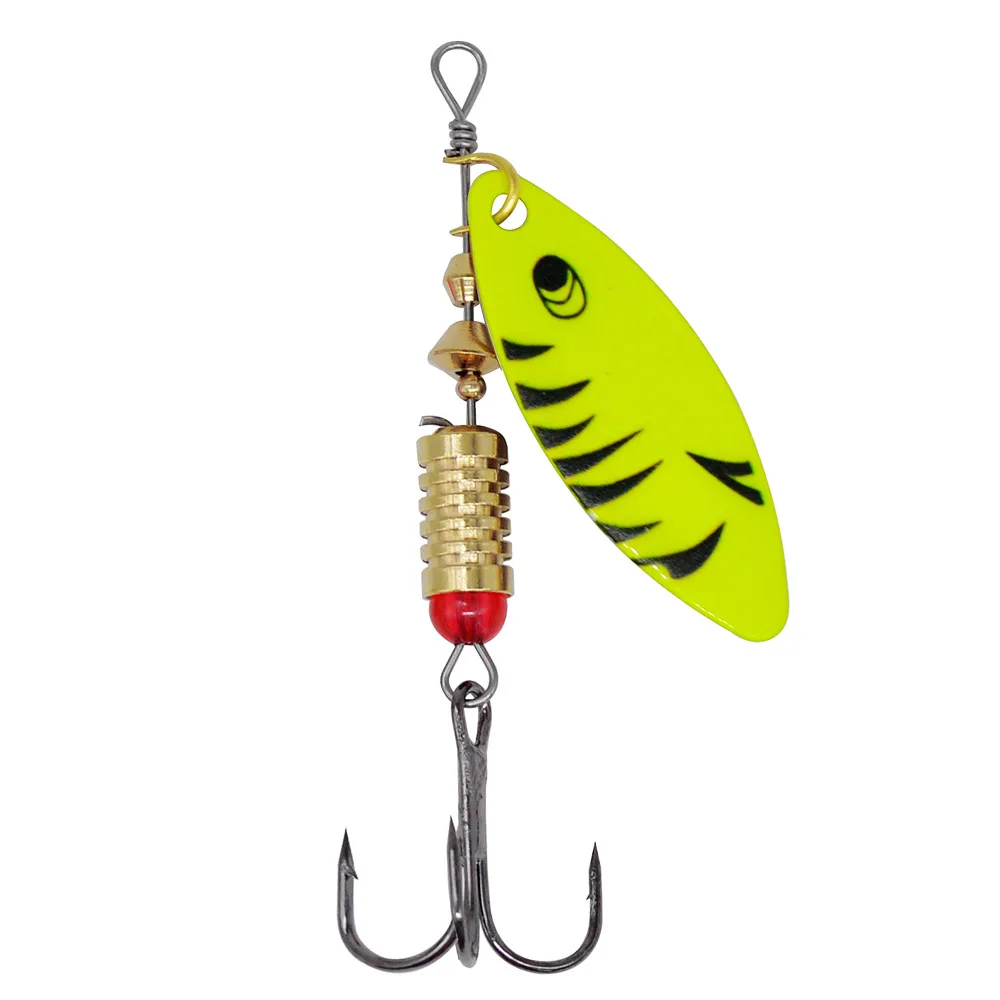 Spinner Wobbler Metal 7g – Cebo giratorio hundimiento con lentejuelas - imagen 5