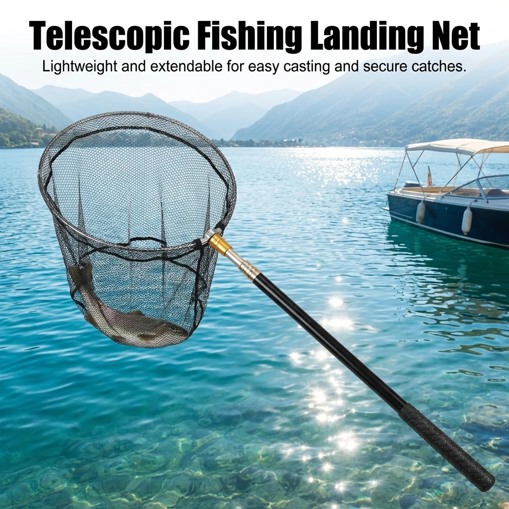 Salabre telescópico acero inoxidable – Red pesca para niños
