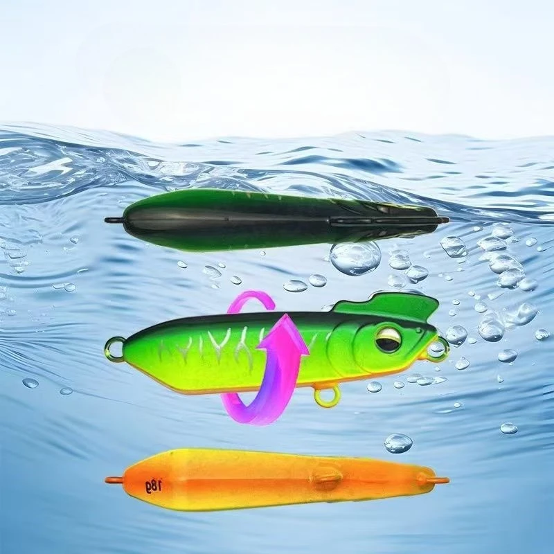 Señuelo tipo lápiz que se hunde tembloroso, juego caído, cebo falso, lápiz de lanzamiento largo de agua dulce, cebo de pez mandarín para lubina, Bayfish - imagen 3