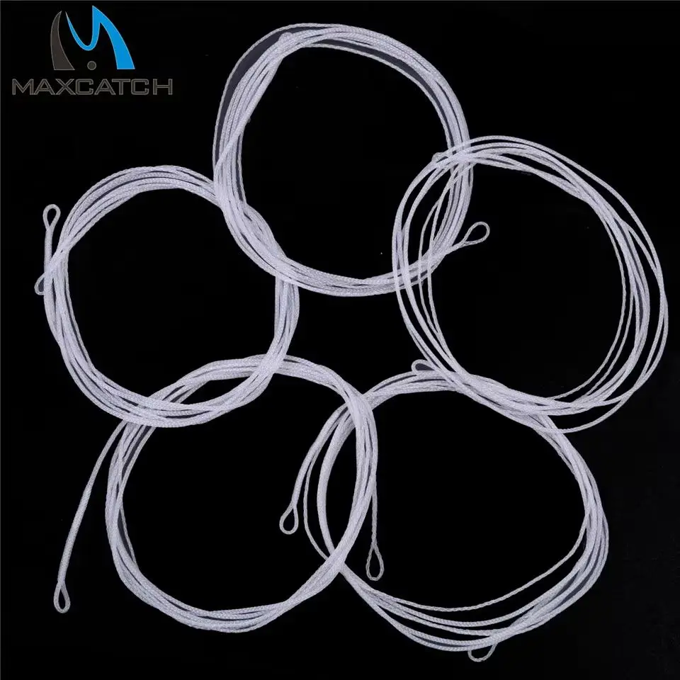 Línea líder trenzada Maximumcatch 6 pies/10 pies 20 lb 2 piezas sedal flotante líder con 2 bucles - imagen 2