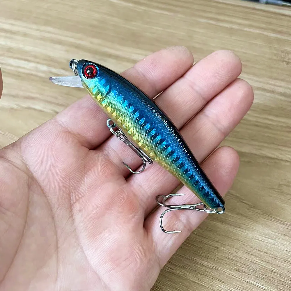 Señuelos de Pesca de pececillos flotantes, 1 piezas, Wobblers 8,5 cm 9,3g Jerkbait, cebo duro de plástico Artificial, Carkbait, Lucio, aparejos de pesca - imagen 5