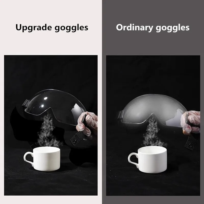 Gorro de pesca para ciclismo al aire libre de invierno de dos piezas, gafas de máscara, gorro Lei Feng de lana gruesa a prueba de viento para hombres y mujeres, estilo de esquí - imagen 5