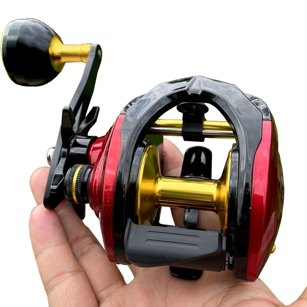 Carrete de Baitcasting FA500H, arrastre máximo de 15KG, 8 + 1BB, carrete profundo 6,4: 1, carretes de pesca de agua dulce y salada, rueda de Jigging - imagen 5