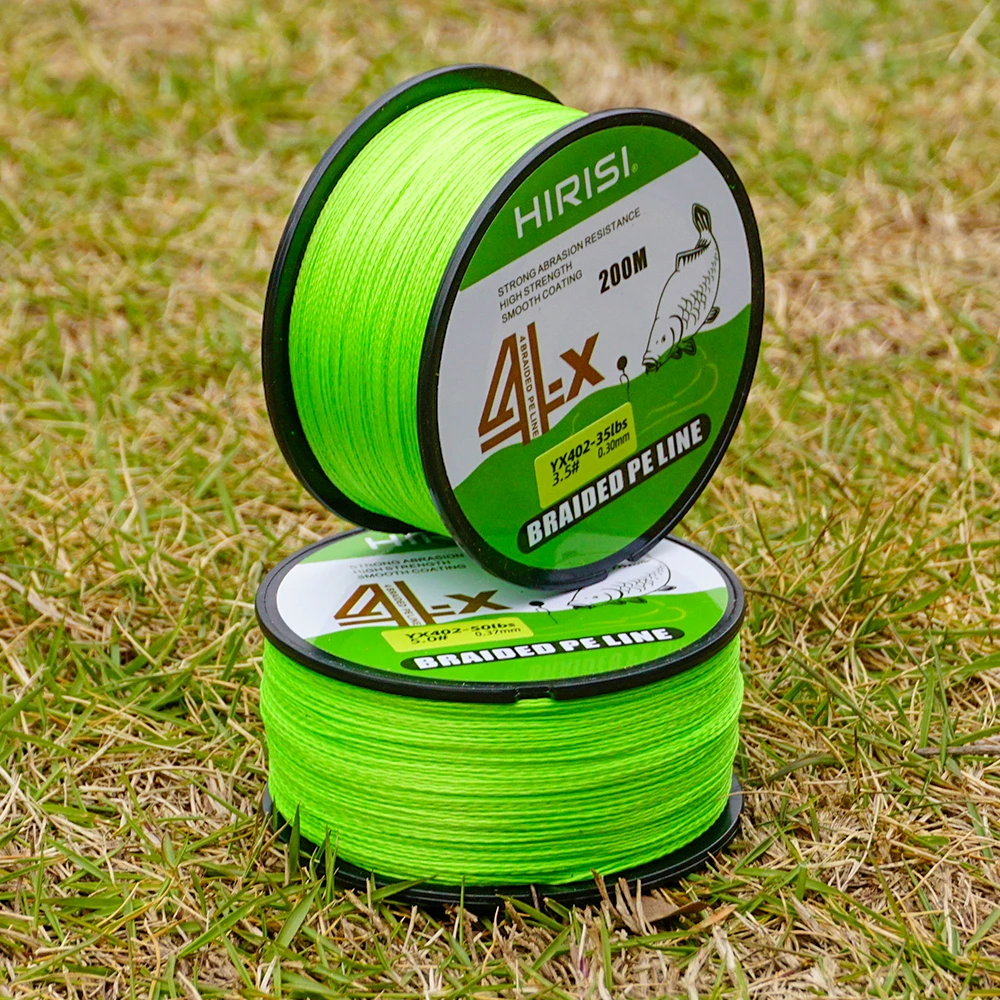 Sedal trenzado PE Hirisi – 4 hebras multifilamento japonés 15-50LB - imagen 5