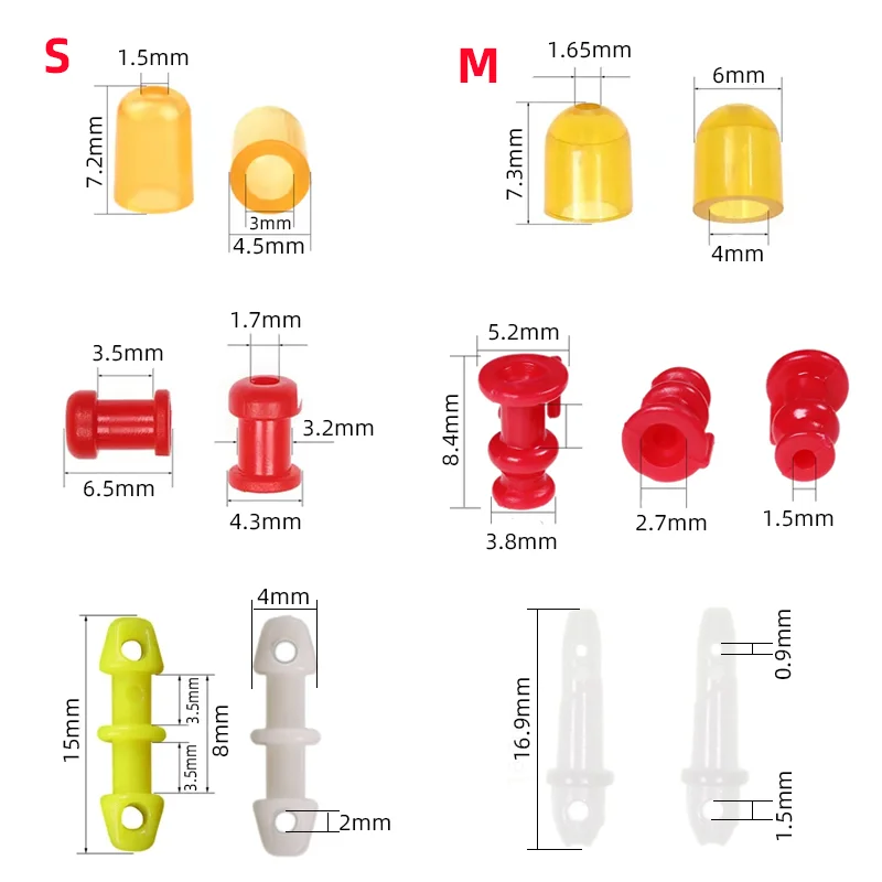 Wifreo 300 Uds. Piezas deslizantes de pesca de agua salada Jig sonajero Correa Snapper Spinnerbait faldas de silicona piezas fijas aparejos de pesca - imagen 3