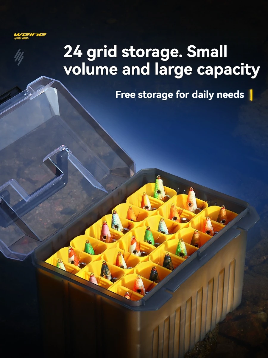 Nueva caja de aparejos de pesca multifunción, caja organizadora de anzuelos de calamar, pie web, pulpo, Egi, almacenamiento de cebo duro, caja de herramientas de mar - imagen 3