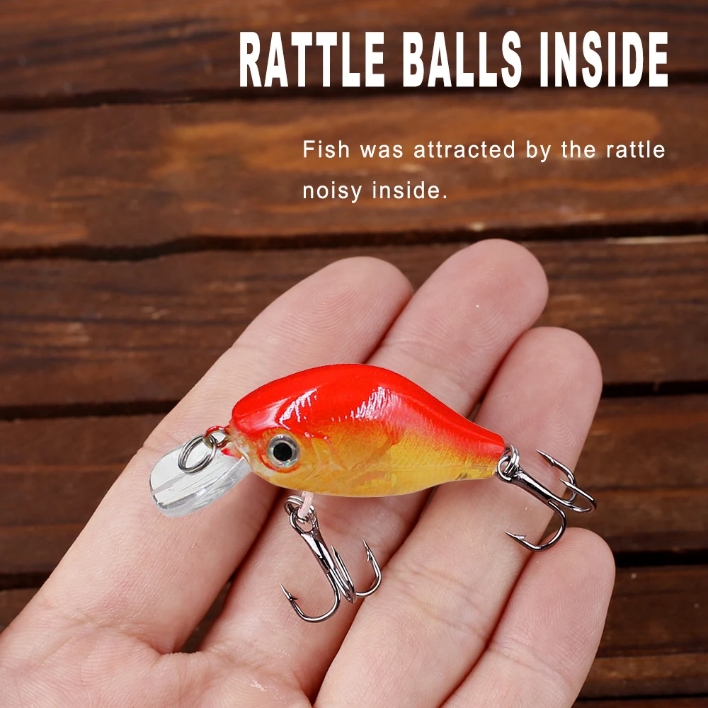 Señuelo de pesca ultraligero portátil, cebo falso de pececillo de 8g, ojos 3D de imitación artificiales, cebo de pesca para agua dulce y salada, 6cm, 1 ud. - imagen 2