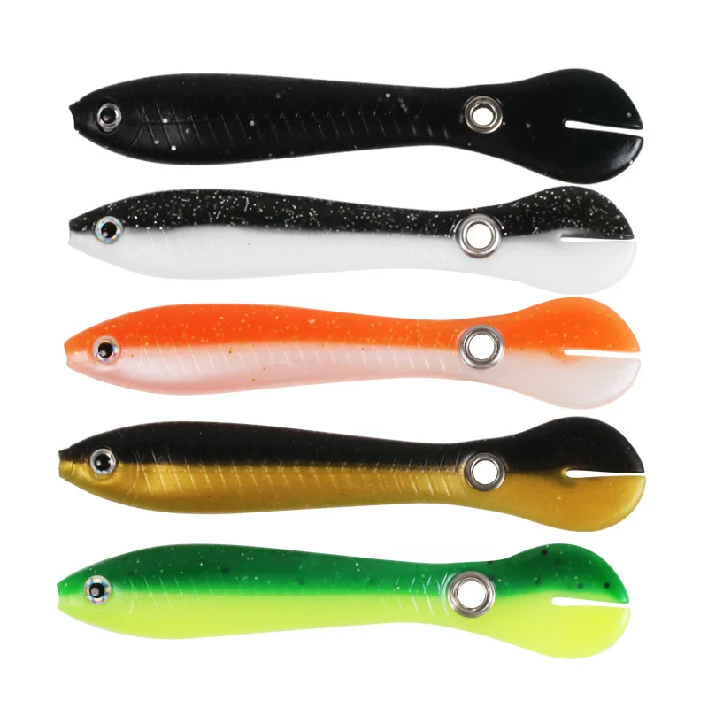 Cebos blandos de Loach Bionic, Swimbaits artificiales Wobblers de cola, Señuelos de Pesca de silicona, cebo de Loach, Tilefish para Lucio - imagen 5
