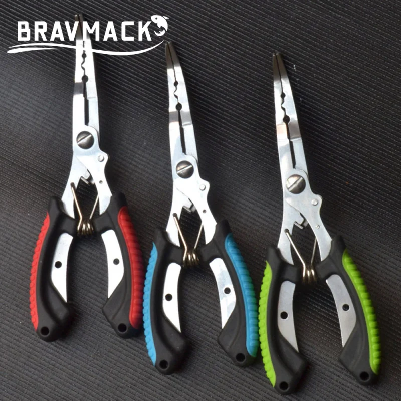 Alicates de pesca de acero inoxidable, removedor de anzuelos de pesca, resistente al agua salada, cortador de línea trenzada, tijeras, herramienta de pesca - imagen 5