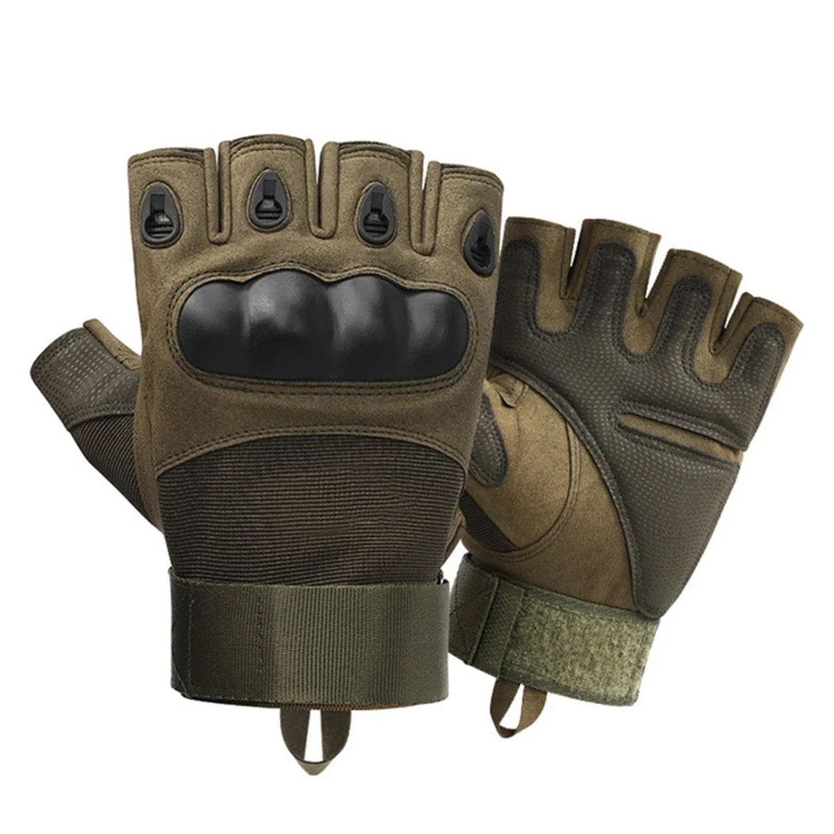 Guantes de pesca, guantes de medio dedo para hombre, guantes tácticos para exteriores, guantes deportivos para tiro, caza, motocicleta, ciclismo - imagen 4
