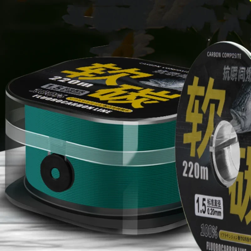 Sedal nailon y fibra de carbono – Fluorocarbono resistente para mar - imagen 3