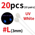 20pcs L white