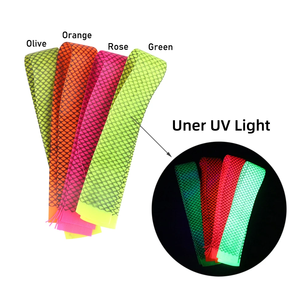 Ellllv-patas redondas de silicona para pesca con mosca, Material para atar señuelos, faldas, Jigs, Popper, moscas, agua salada, serpentina, 8 piezas - imagen 5