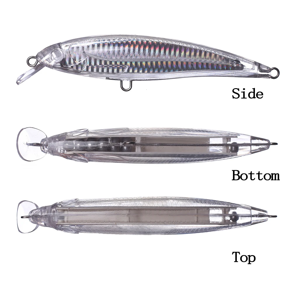 Chan'sHuang-Cebo en blanco sin pintar, 10 piezas, 16cm, 38g, alambre de pececillo láser, resiste el cuerpo, señuelo de pesca de mayor tensión - imagen 3