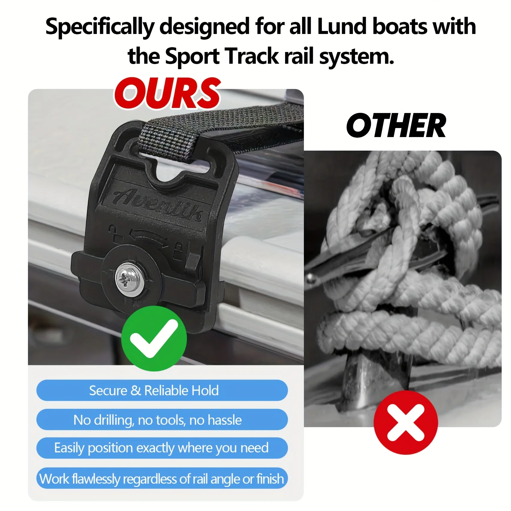 Correas ajustables para guardabarros de barco sin taladro - imagen 4