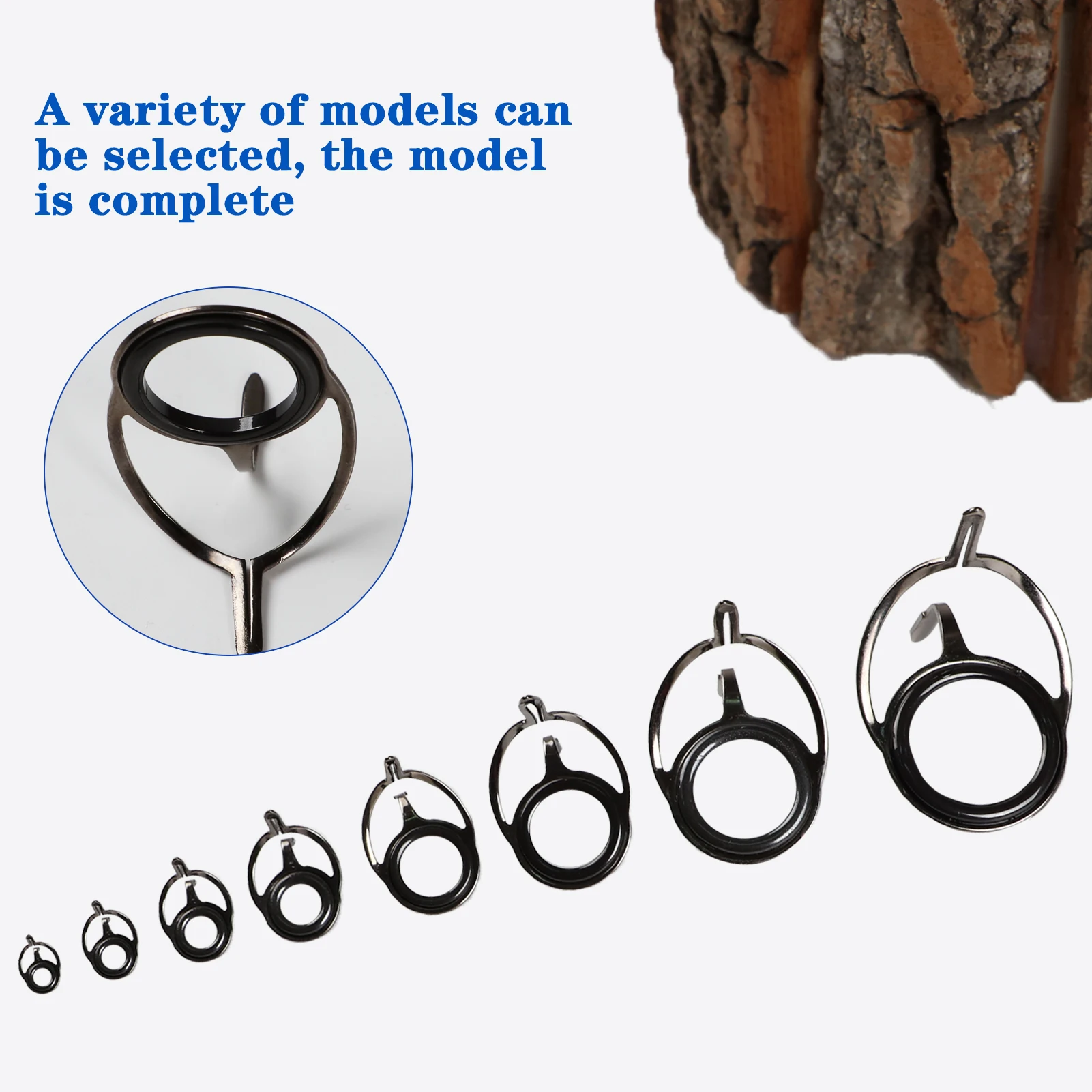 Guías de reparación caña FREE FISHER – anillos cerámica y acero - imagen 4