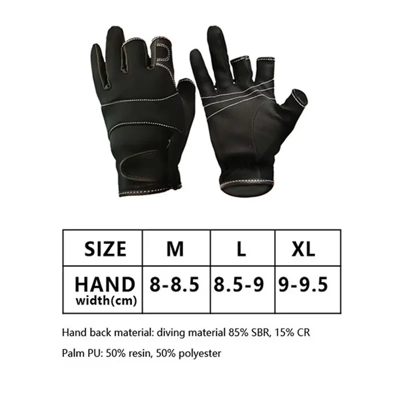 Guantes de pesca sin dedos anti corte para mar y agua salada - imagen 4