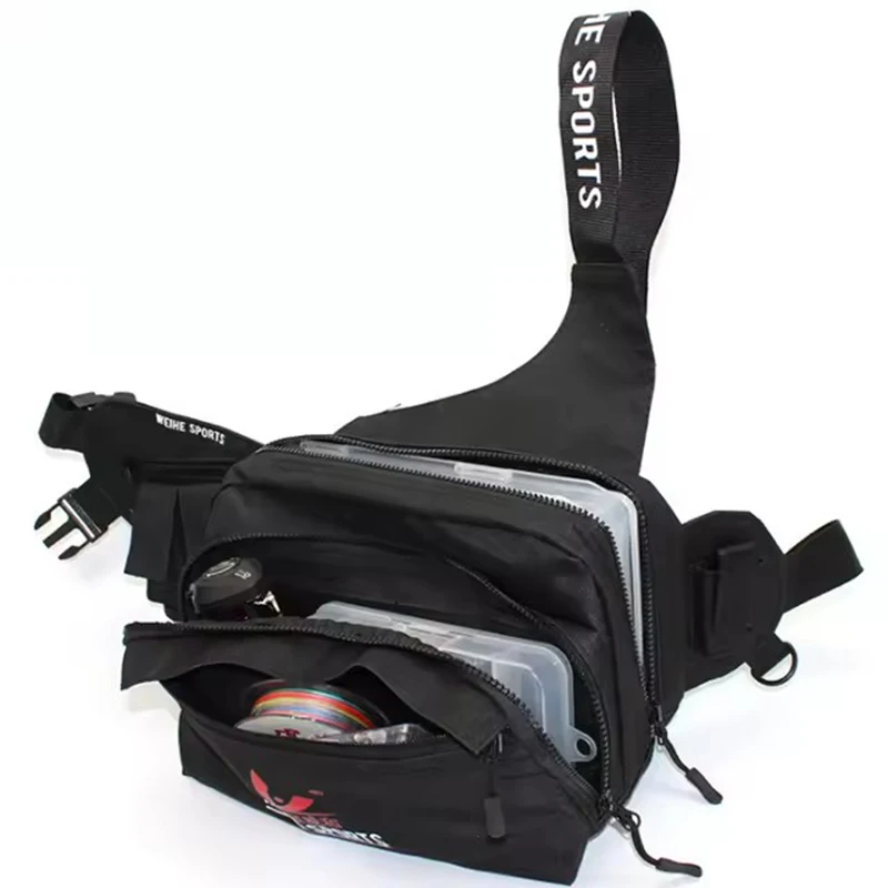 WEIHE equipo de pesca multifuncional, bolsa de aparejos de pesca, señuelo, bolsa de aparejos de pesca - imagen 5