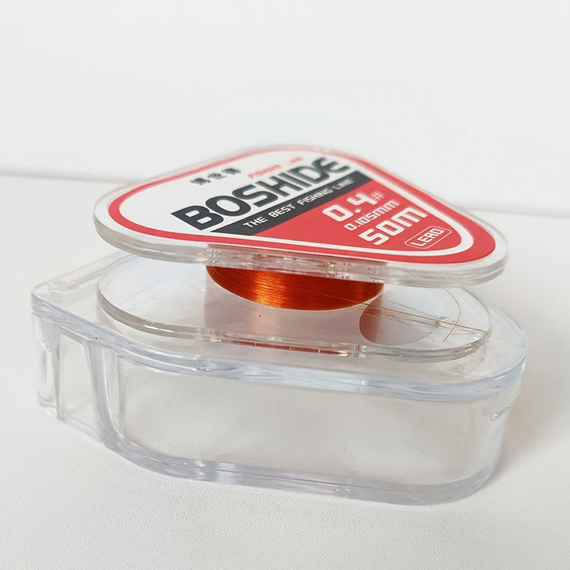 Línea de pesca de competición alemana de 50m, línea más Invisible, sin memoria, línea principal súper fuerte, sublínea de nailon - imagen 5