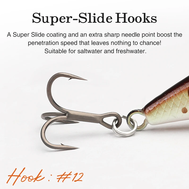 TSURINOYA 51mm 5,8g hundimiento Minnow Intruder 51S señuelo de pesca de río juego de luz señuelo de pesca corriente cebo duro perca Lucio trucha - imagen 5