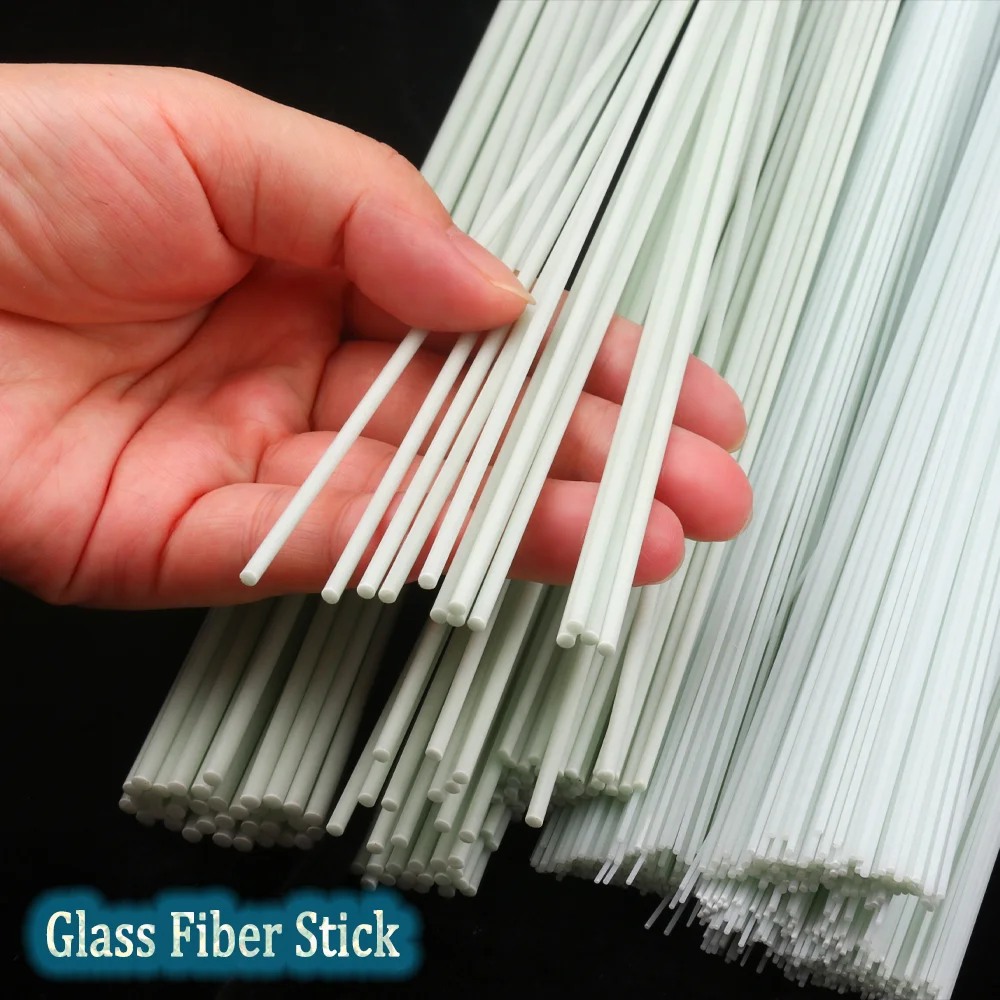 Wifreo-varillas de fibra de vidrio, barra de fibra de vidrio sólida para flotador de pesca, anzuelo de cola, señuelo de pesca, accesorios de cebo - imagen 2
