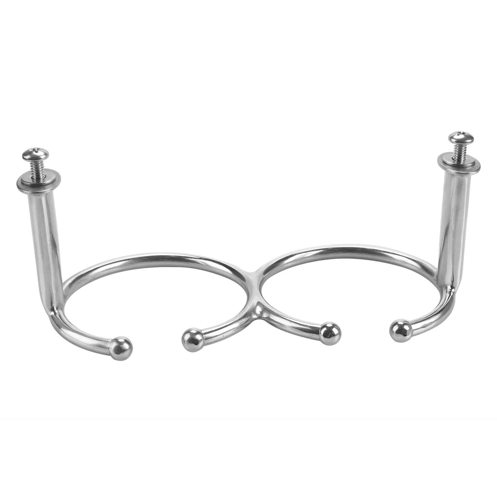 Portavasos marino de acero inoxidable 316, soporte para botella de barco, autocaravana, pulido, doble anillo, accesorios para botas - imagen 5