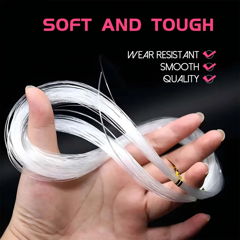 VIKINGAR 100% hilo de pescar recubierto de fluorocarbono japonés 1000M línea de pesca monofilamento de nailon de alta resistencia a la abrasión línea líder - imagen 2