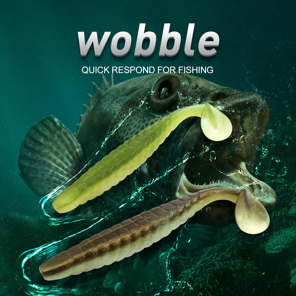 KESFISHING Wobble Shad 9cm 5g la mejor Pesca cebos de plástico blando Iscas Señuelos de Pesca artificiales aparejos - imagen 2