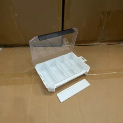 Caja aparejos de pesca portátil organizador señuelos gran capacidad