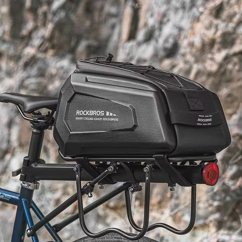 ROCKBROS Baúl rígido portaequipajes trasero – Bolsa bicicleta dura - imagen 4