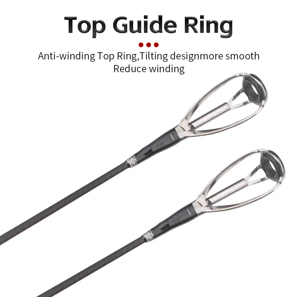 Caña de pescar portátil de carbono de 4 secciones, caña de pescar de fundición/Spinning, peso del señuelo de 10-25g, 180cm/210cm (70,87 in) - imagen 3