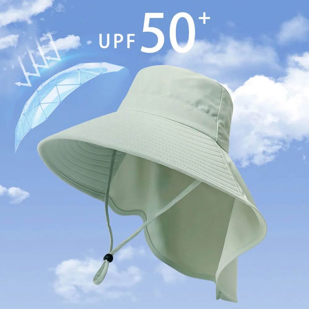 Sombrero de sol de ala ancha Anti-UV a la moda, sombrero de protección solar plegable de estilo coreano 50+ UPF, sombreros de viaje para mujer para correr - imagen 2