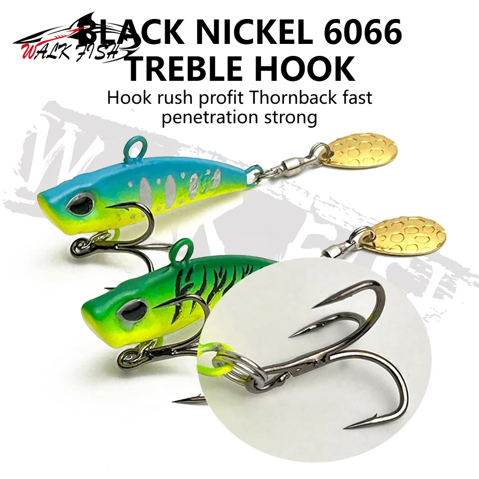 WALK FISH-señuelo de hoja Vib de Metal con ojos 3D, cebo de vibración que se hunde, vibración Artificial para lubina, Lucio, perca, aparejos de pesca, 7/10/15/20g - imagen 2