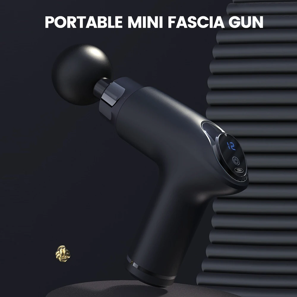 Pistola de masaje portátil para Fascia, masajeador eléctrico para adelgazar, relajación corporal, cuello y espalda - imagen 4