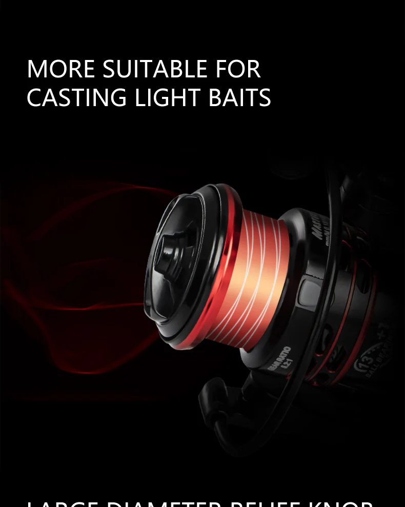 Experiencia en el rendimiento de pesca mejorada con nuestro carrete de cebas de cebos de gran diámetro de alta calidad