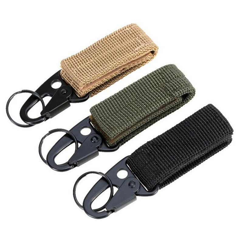 Colgadores de cinturón de nailon para exteriores, multiherramienta, mosquetón táctico, funda de llave, accesorios, equipo de Camping y senderismo, colgador de cinturón - imagen 3