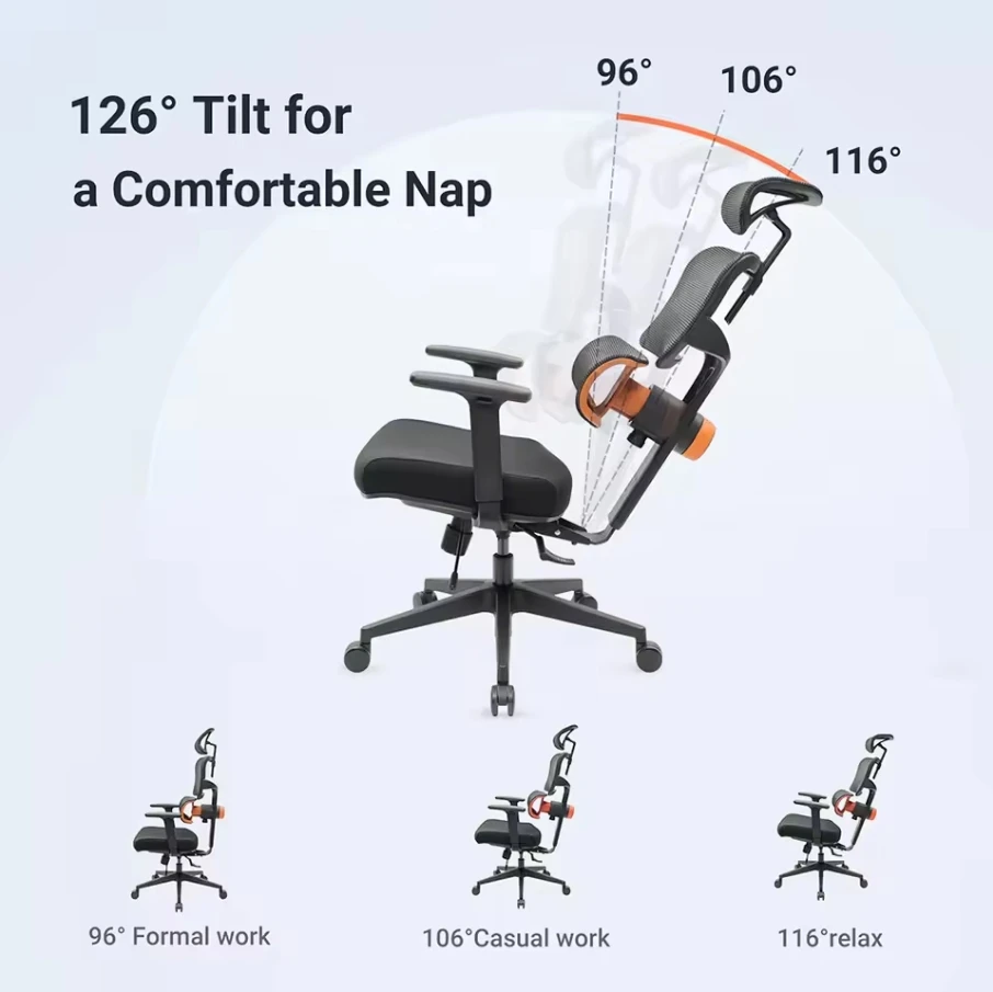 NEWTRAL NT001 – Silla Ergonómica con soporte lumbar y reposacabezas