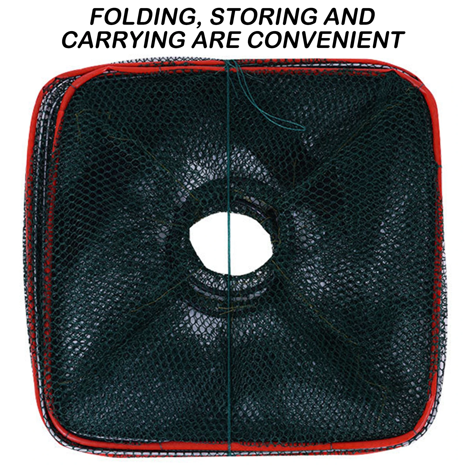 Red de pesca L46/65cm, jaula de nailon duradera para camarones y cangrejos, bolsa larga portátil, red de pesca para carpa, cruciana, Tilapia, aparejos de pesca - imagen 3