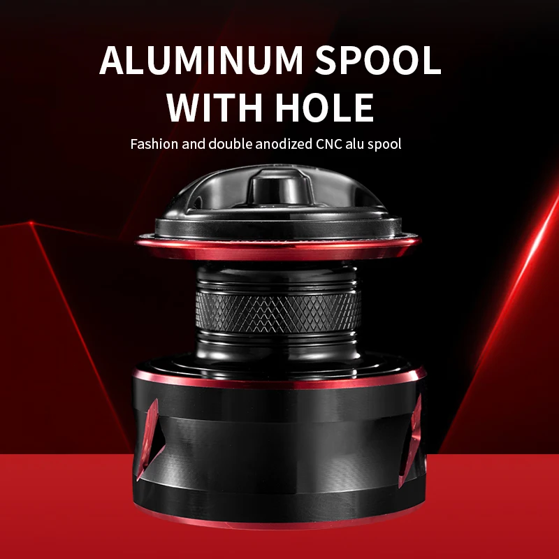 Carrete de pesca de agua salada con cuerpo de metal, arrastre máximo de 12kg, aparejos - imagen 4