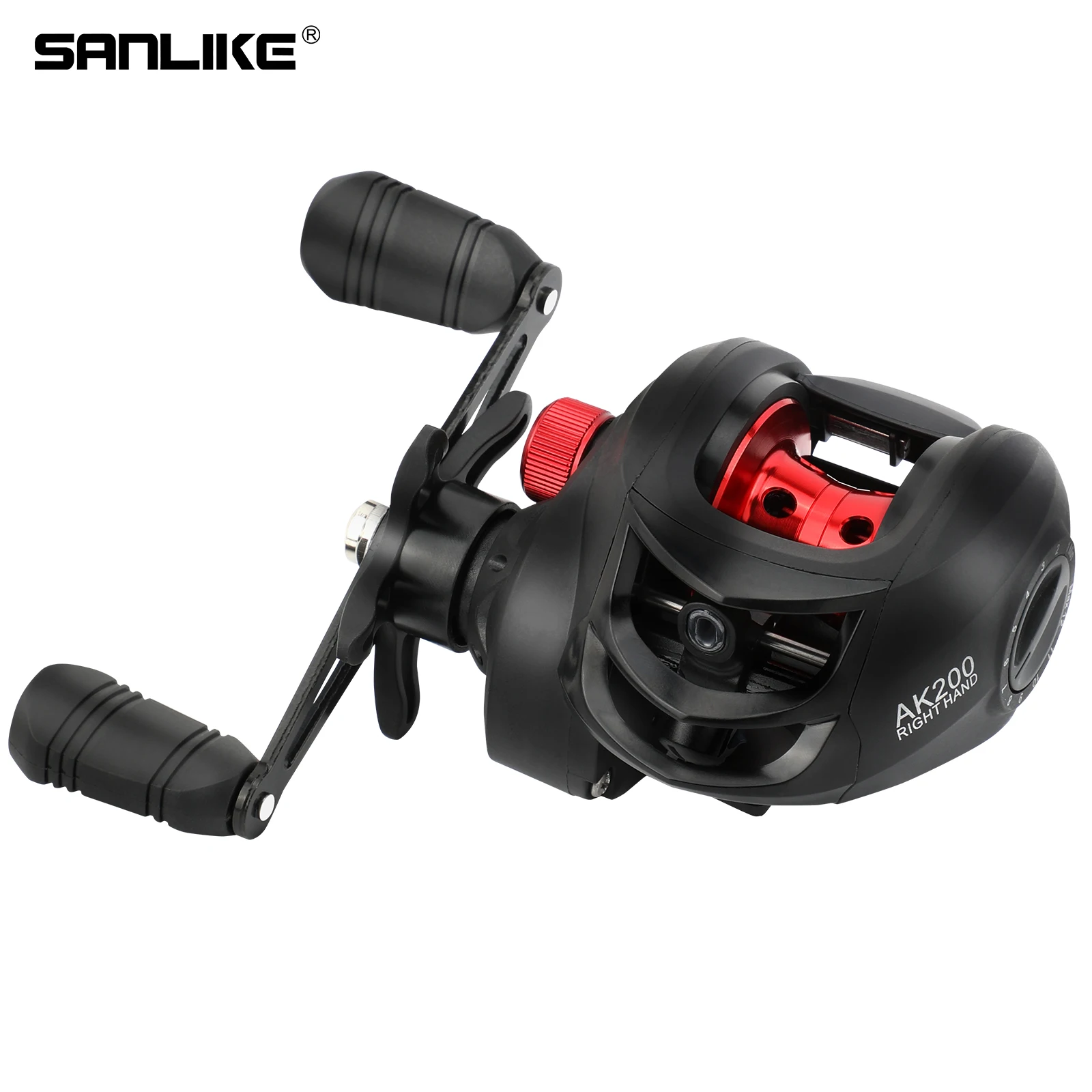Carrete de pesca SANLIKE 7.2:1 19+1BB freno magnético aluminio ligero - imagen 2