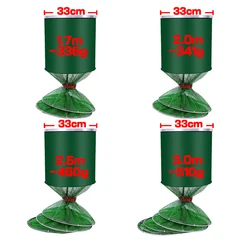 GHOTDA Cesta plegable para pesca de carpa telescopica 1,7-3 m