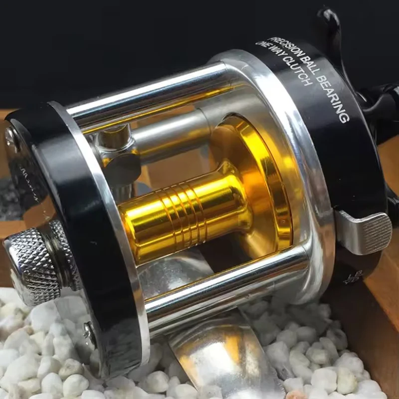 WEIHE CL25 totalmente de fundición de metal Exquisito carrete de pesca de baitcasting - imagen 3